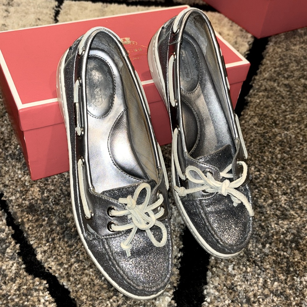Coach sparkle Richelle boat shoes